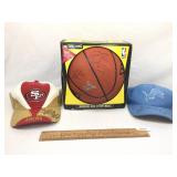 Lot of 3 Autographed Sports Items