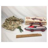 Lot of 2; Schylling Spiral Race Car and Ja Ru Inc.