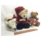 Lot of 3 Boyds Bears Stuffed Animals