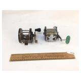 Lot of 2 Fishing Reels, Vintage