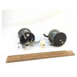 Lot of 2 Fishing Reels, Vintage