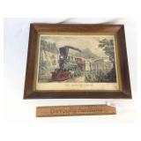 Print, The Express Train, by Currier and Ives, Vin