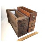 Lot of 5 Sewing Machine Drawers, Vintage or Antiqu
