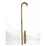 Cane with Sterling Silver Handle Tip, Vintage or A