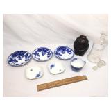Lot of 8 Items, Flow Blue China and More