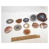 Lot of 11 Polished Stones and Geodes