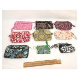 Lot of 9 Vera Bradley Purses or Handbags, Small