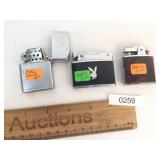 Lot of 3 Lighters, Vintage