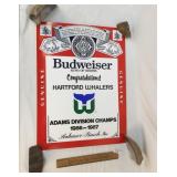 Budweiser Hartford Whalers Poster, Vintage