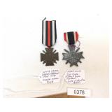 Lot of 2 German Military Medals, WWI and WWII