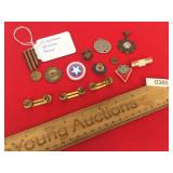 Lot of 13 US Military Pins or Badges