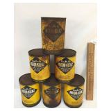 Lot of 6 Cen-Pe-Co Motor-Klenz Cans, Vintage