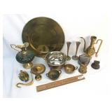 Lot of 15 Brass Items, Vintage