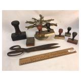 Lot of 9 Office Supplies, Vintage