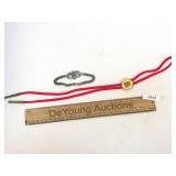 US Military Parachutist Bracelet and VFW Bolo Tie