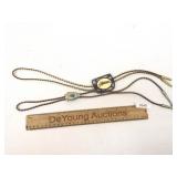 Lot of 2 Bolo Ties, American Indian Themed