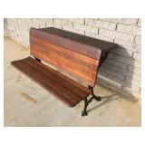 School Desk, Two Seater, Antique