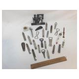 Lot of 28 Advertising Items, Bottle Openers and Mo