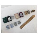 Lot of 8 Lighters, Zippo and More