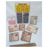 Lot of 43 Lottery or Gambling Cards, Vintage