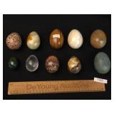 Lot of 10 Stone Eggs, Collectible