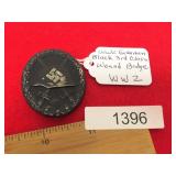 WWII Era German Nazi Black 3rd Class Wound Badge