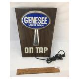 Genesee Beer Lighted Sign, Vintage