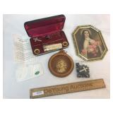 Lot of 4 Religious Items, Vintage or Antique