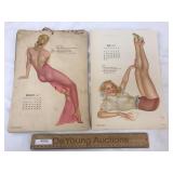 Lot of 13 Alberto Vargas Pin Up Calendar Pages, 19