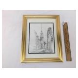 Print, The Old North Church, Boston (1723) by Char