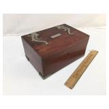Humidor, Wood Cigar Box, Vintage or Antique