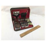 Travel Grooming Set in Case, Vintage