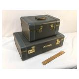 Lot of 2 Suitcases, Vintage