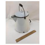 Graniteware Coffee Pot or Kettle, Antique