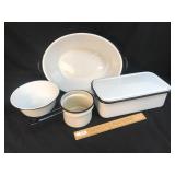 Lot of 4 Graniteware Items, Vintage or Antique