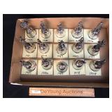 Lot of 15 Danbury Mint Christmas Bells