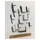 Lot of 13 Pocket Knives or knife Collection, Vinta