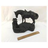 Cowboy with Horse Figure or Statue by Austin Produ