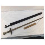 Fantasy Sword in Leather Sheath