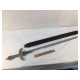 Fantasy Sword in Leather Sheath