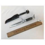 Fixed Blade Knife with Leather Sheath, German