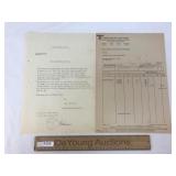 Lot of 2 - WW2 Era German Nazi Letter or Documents