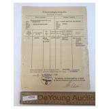 WW2 Era German Nazi Letter or Document