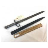 Argentine Bayonet for M1891 Mauser Rifle with Scab