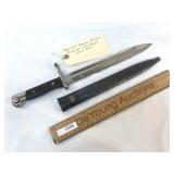 1890 - 1900 German Mauser Bayonet with Scabbard