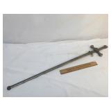 Sword with Scabbard, Fraternal, Vintage or Antique
