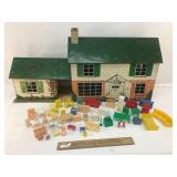 Dollhouse by Marx with Furniture, Vintage