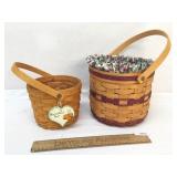 Lot of 2 Longaberger Baskets