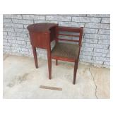 Gossip Chair or Telephone Seat, Vintage