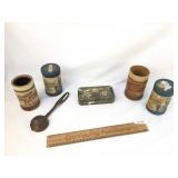 Lot of Cylinder Records and Tools, Antique